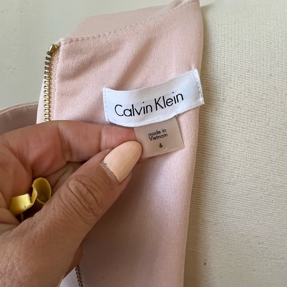 Calvin Klein Blush Midi Bodycon Dress - Picture 8 of 8